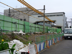 整地作業が進行中