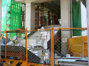 森下駅舎工事