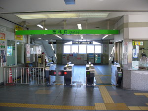 尾張旭駅の改札口