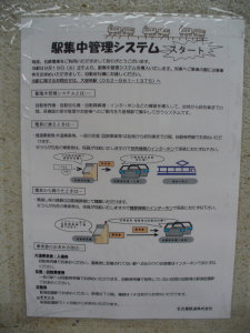 駅の掲示