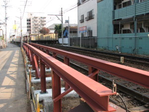下りホーム延長部を反対から