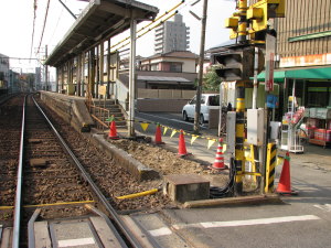 下りホーム入口