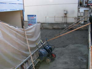 瓢箪山駅上り駅舎工事