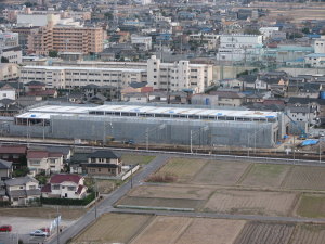 検修庫を上から