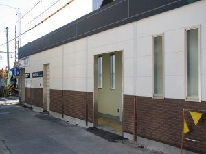 新駅舎の中央部付近