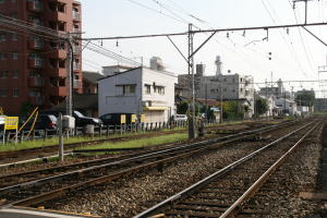 西側線路も空