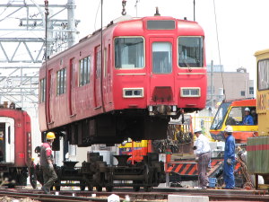 トレーラーに載せる