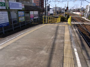 工事が行われるスロープ部