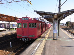 停車位置が変更になった2番線