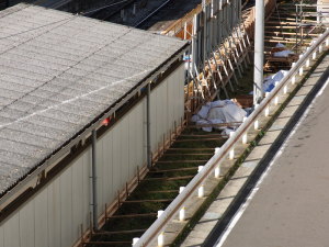 瀬戸方面ホーム基礎改良