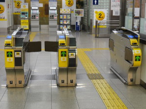 manaca対応の自動改札機