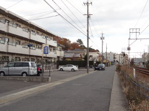 喜多山3号(ロ)踏切東側