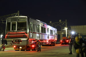 検車区到着