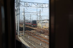 検車区到着