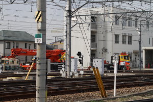 クレーン到着