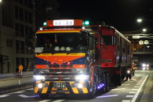 矢田の鉄橋をくぐる