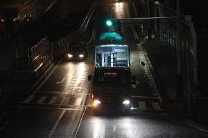 国道302号線を走行中