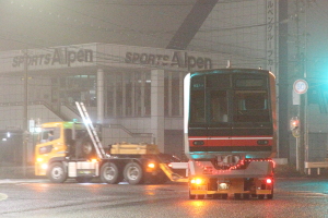 晴丘交差点を左折