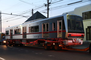 尾張旭検車区入口に到着