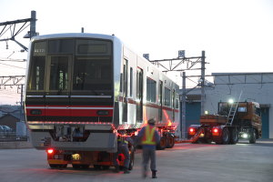 検車区到着