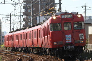 行先併記種別板を取り付けたどうだん亭板掲出編成