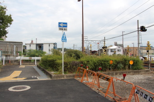 国道302号踏切周辺
