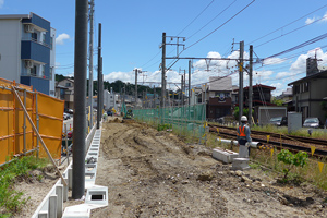 国道302号線踏切付近