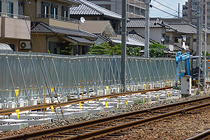 レール敷設開始