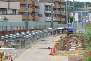 下り仮ホーム基礎