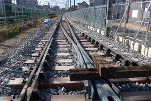 ポイントが出来た喜多山駅西側