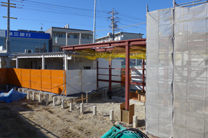 喜多山駅仮設通路