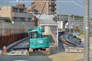喜多山駅仮下りホーム