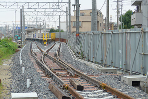 喜多山駅下り仮ホーム