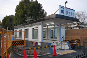 綺麗になった北階段の地上出入口