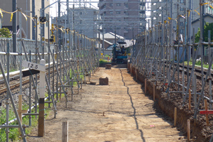 整地が進んだ区間