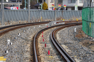 線路付け替え部