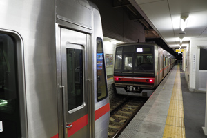 回送列車尾張旭駅到着