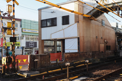 工事が開始される水野駅