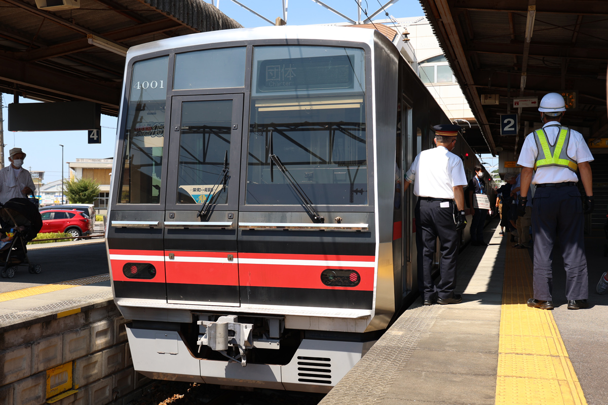検車区入線体験用の4001F