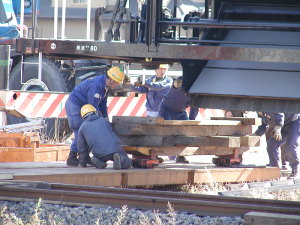 小さい台車の載せる