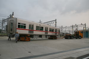 検車区到着